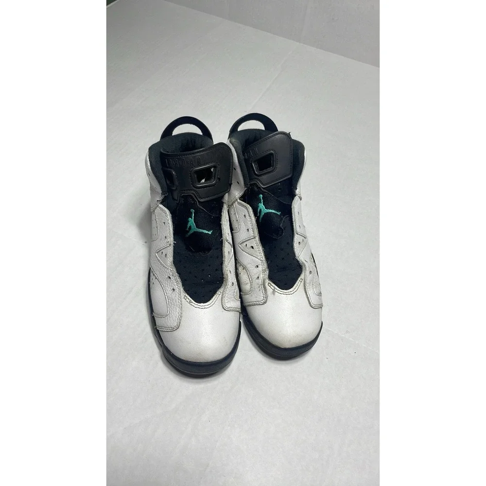 Air Jordan  Hyper‎ Jade  Retro White Black Green Emerald Mens Sz 7